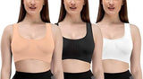 Womens Multicolor Air Bra (Pack of 3)