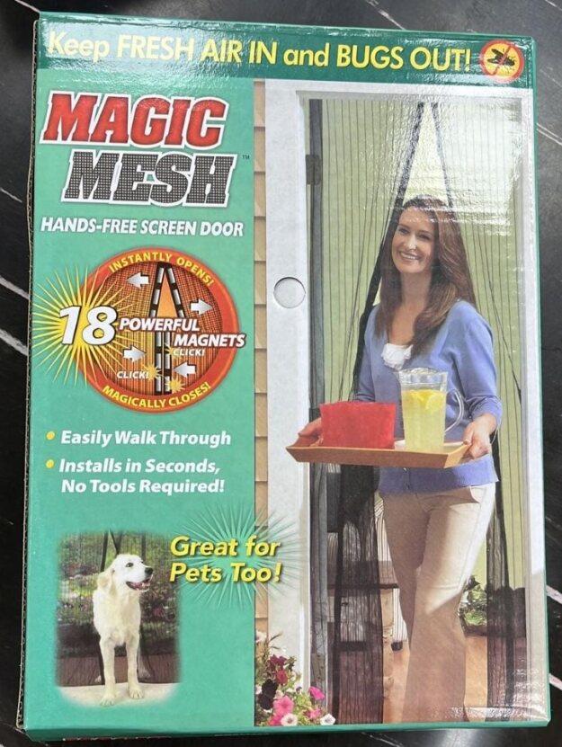 Magic Mesh Magnetic Screen Door net for Main Doors