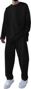 Assorted Men's Solid Round Neck Co-ord Set